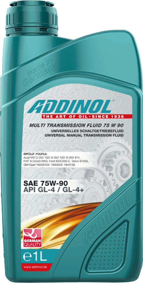 Трансмиссионное масло для МКПП ADDINOL Multi Transmission Fluid 75 W 90 синтетическое, 1 л