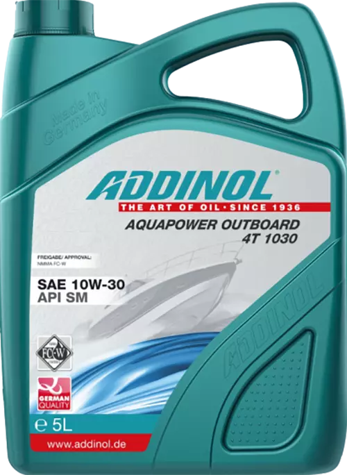 Масло для лодочных навесных 4Т-моторов ADDINOL Aquapower Outboard 4T 1030, 5 л
