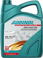 Моторное масло ADDINOL Giga Light 030 0W-30 синтетическое, 5 л