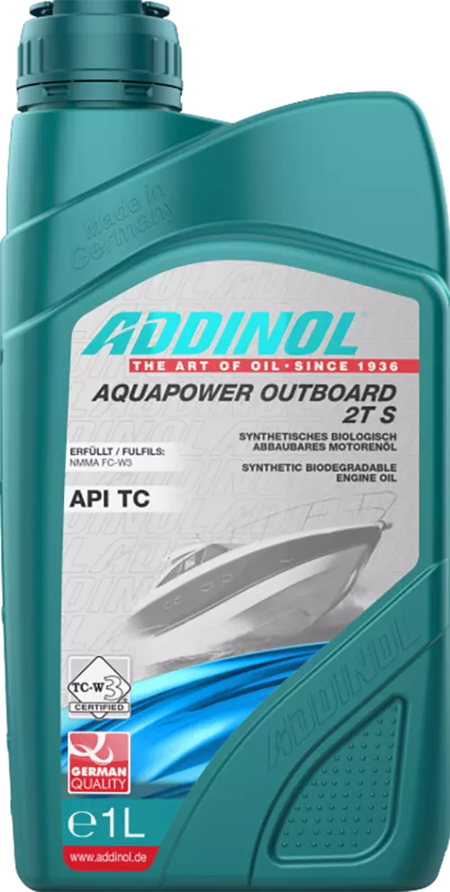 Масло для лодочных навесных 2Т-моторов ADDINOL Aquapower Outboard 2T S, 1 л