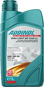 Моторное масло ADDINOL Giga Light MV 0530 LL, 5W-30, синтетическое, 1 л