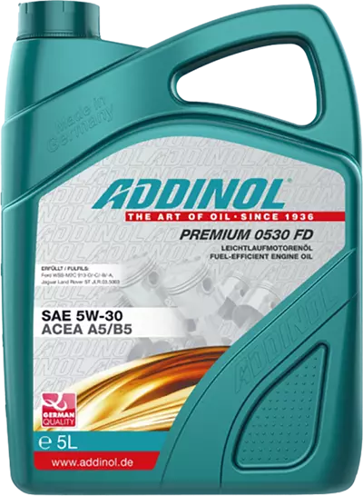 Моторное масло ADDINOL Premium 0530 FD, 5W-30, синтетическое, 5 л
