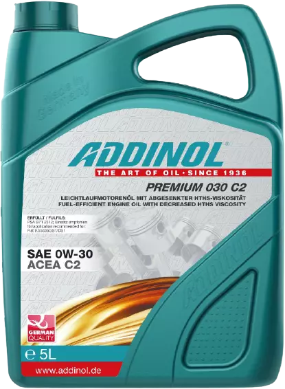 Моторное масло ADDINOL Premium 030 C2, 0W-30, cинтетическое, 5 л