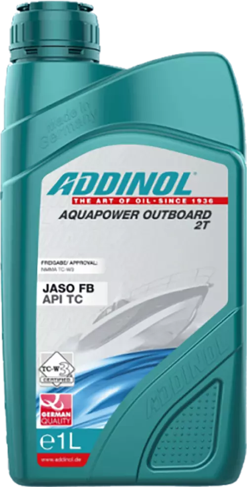 Масло для лодочных навесных 2Т-моторов ADDINOL Aquapower Outboard 2T минеральное, 1 л