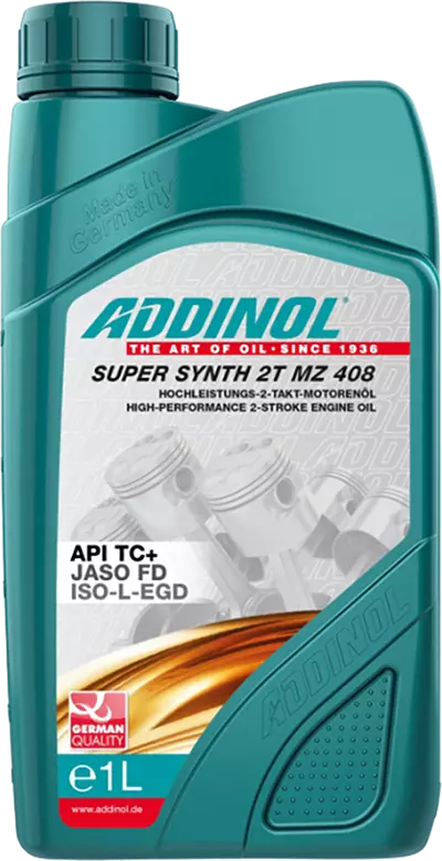 Моторное масло для 2Т двигателей ADDINOL Super Synth 2T MZ 408 синтетическое, 1 л