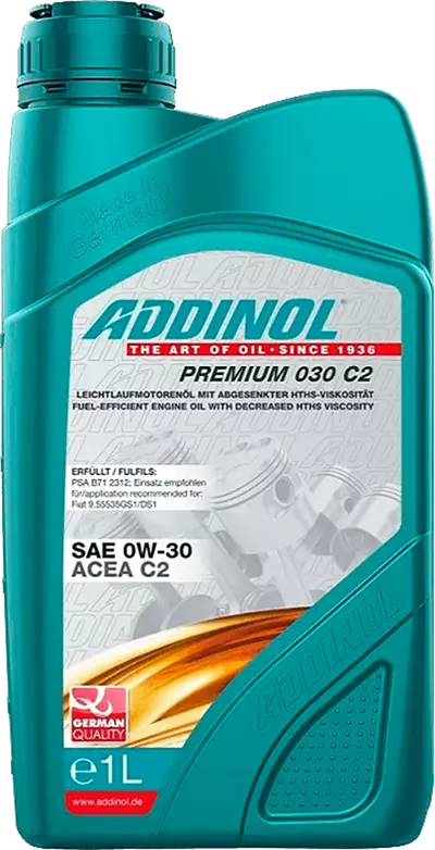 Моторное масло ADDINOL Premium 030 C2, 0W-30, синтетическое, 1 л