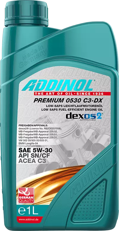 Моторное масло ADDINOL Premium 0530 C3-DX, 5W-30, синтетическое, 1 л