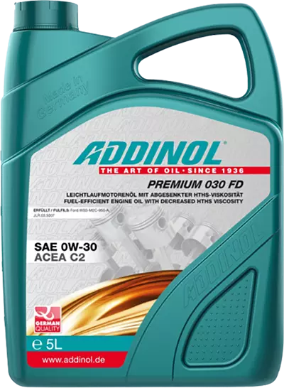 Моторное масло ADDINOL Premium 030 FD, 0W-30, синтетическое, 5 л