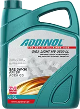 Моторное масло ADDINOL Giga Light MV 0530 LL, 5W-30, синтетическое, 5 л