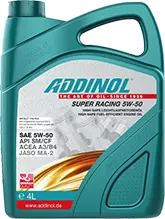 Моторное масло ADDINOL Super Racing 5W-50 синтетическое, 4 л
