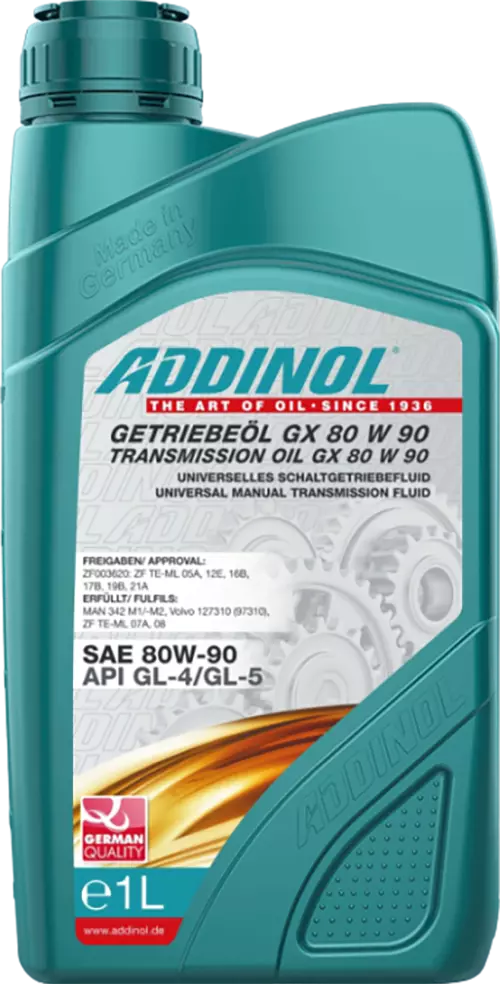 Трансмиссионное масло для МКПП ADDINOL Getriebeol GX 80 W 90 минеральное, 1 л