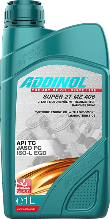 Моторное масло для 2Т двигателей ADDINOL Super 2T MZ 406 синтетическое, 1 л